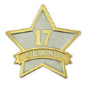 Year of Service Star Pin - 17 Year